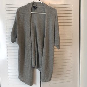 short sleeved knit cardigan